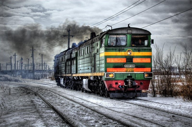 Steam train on Bluebell Railway